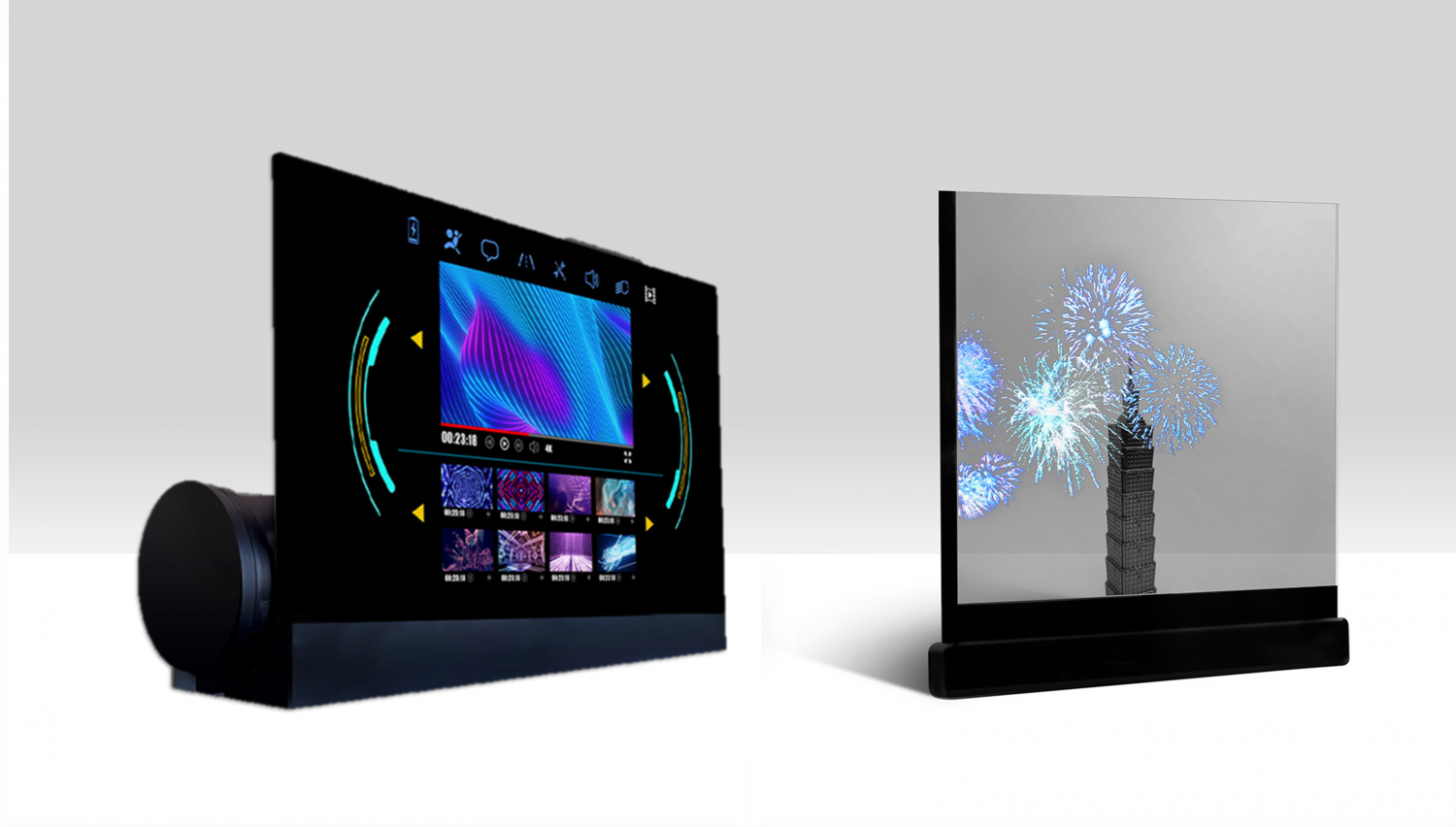 可卷式、折迭性、高透明